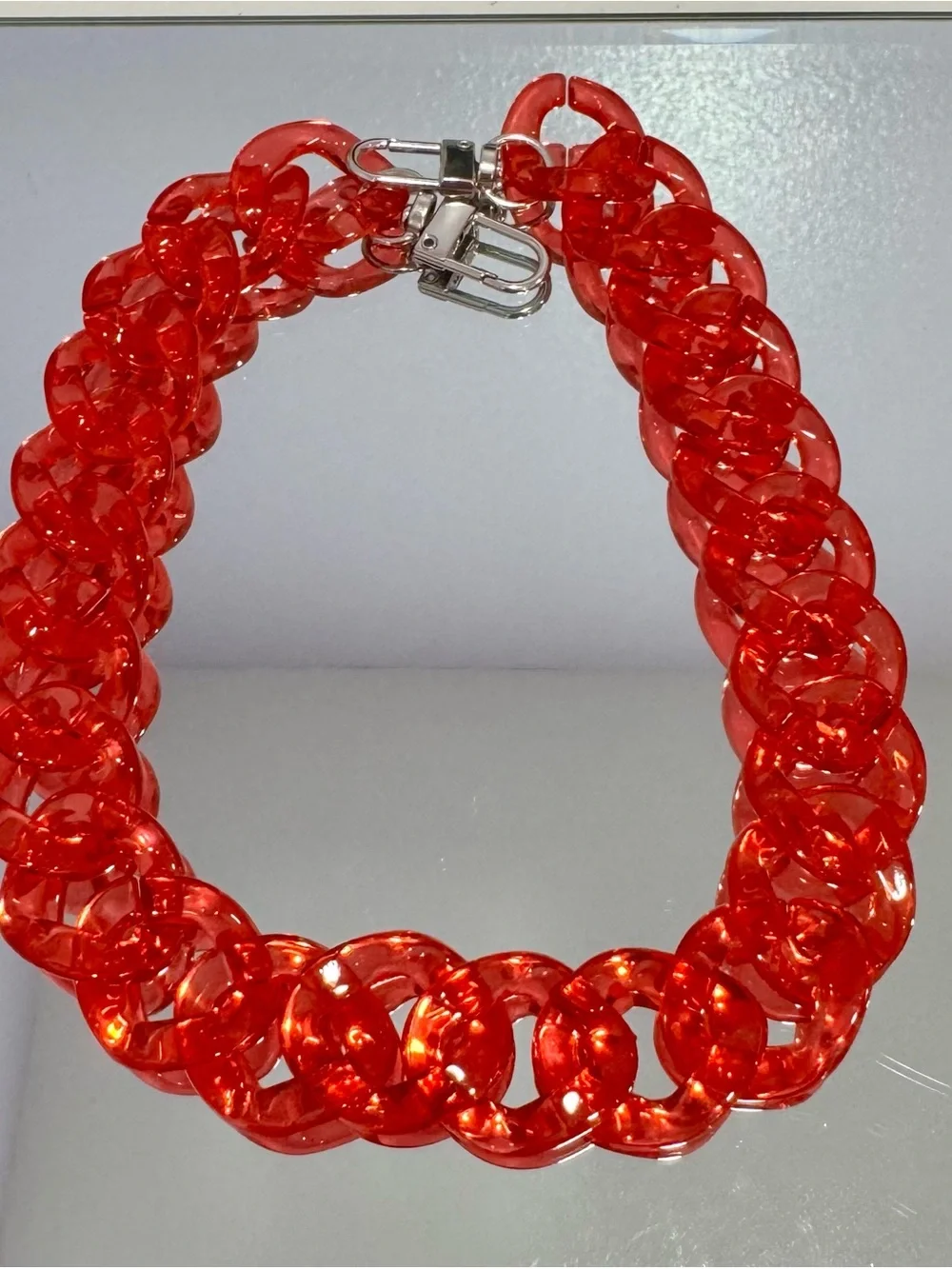 New Red Jelly Bag Chain 18 inches
